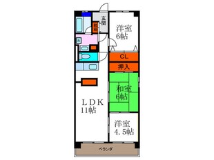 クリスタル山崎の物件間取画像